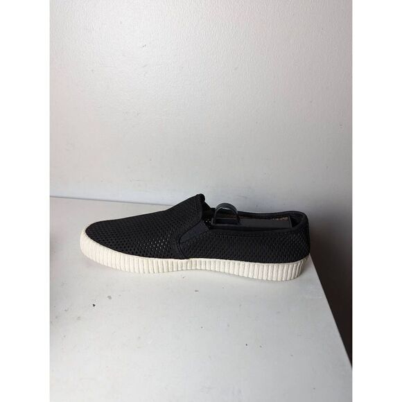FRYE Camille Black Suede Perforated Slip On Shoes Size 9M - Picture 6 of 9